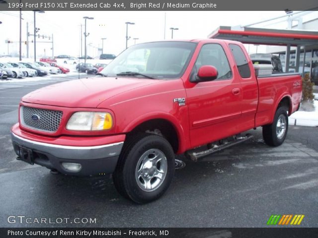 1999 Ford F150 XLT Extended Cab 4x4 in Bright Red