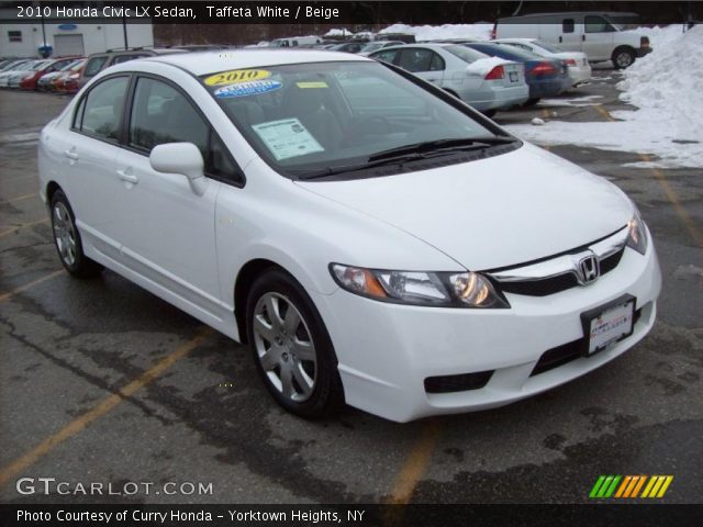 2010 Honda Civic LX Sedan in Taffeta White