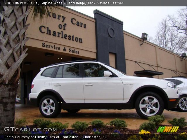 2008 BMW X3 3.0si in Alpine White