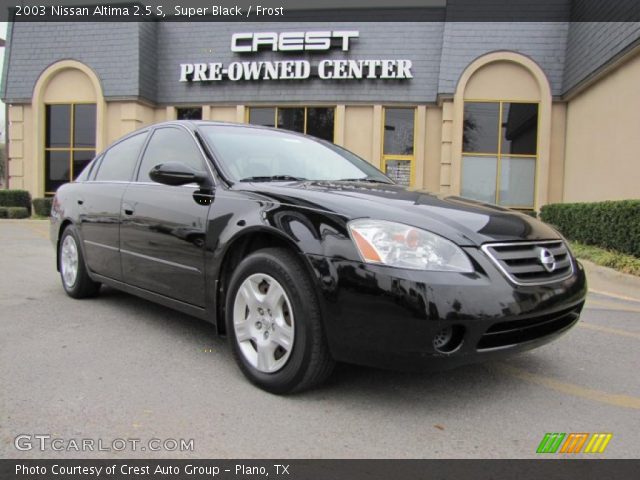 2003 Nissan Altima 2.5 S in Super Black