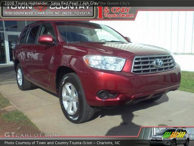 2008 Toyota Highlander  in Salsa Red Pearl