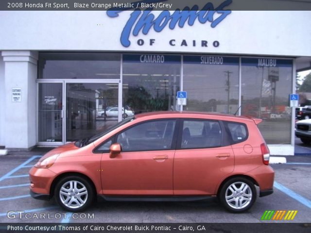 2008 Honda Fit Sport in Blaze Orange Metallic