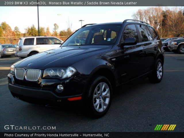 2009 BMW X3 xDrive30i in Monaco Blue Metallic