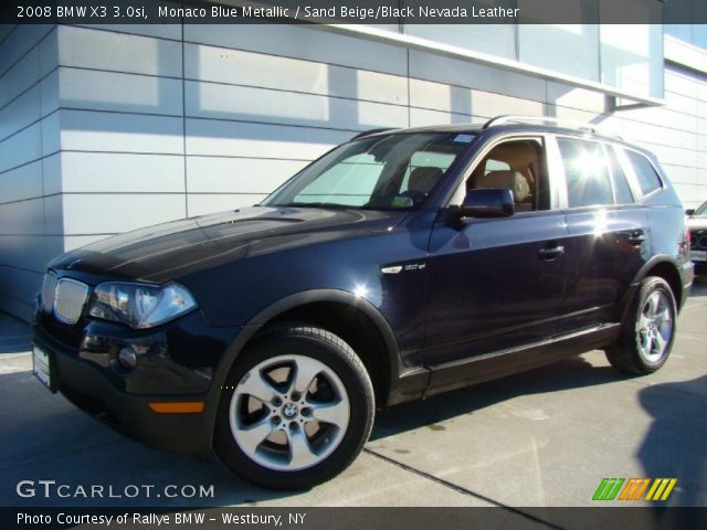 2008 BMW X3 3.0si in Monaco Blue Metallic