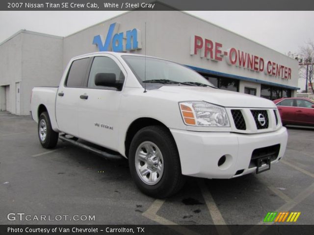 2007 Nissan Titan SE Crew Cab in White
