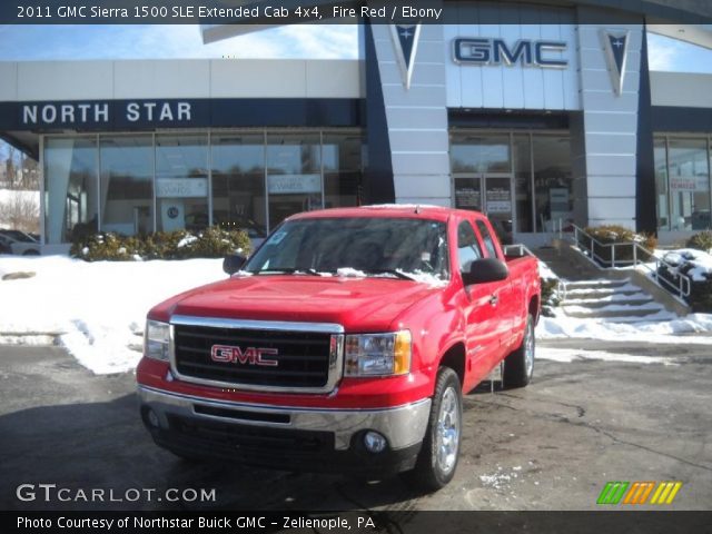 2011 GMC Sierra 1500 SLE Extended Cab 4x4 in Fire Red