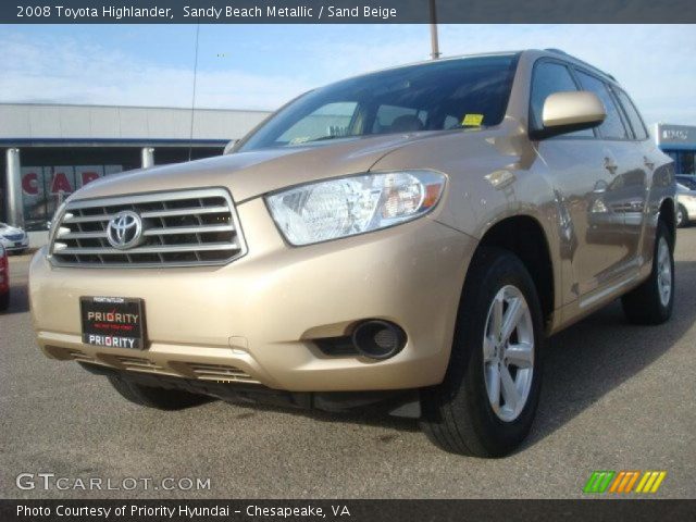 2008 Toyota Highlander  in Sandy Beach Metallic