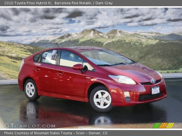 2010 Toyota Prius Hybrid IV in Barcelona Red Metallic
