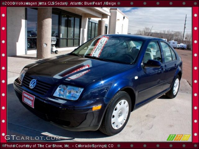 2000 Volkswagen Jetta GLS Sedan in Atlantic Blue Pearl