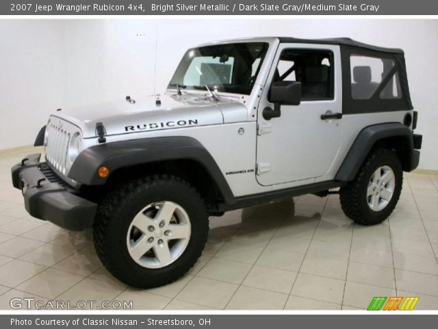 2007 Jeep Wrangler Rubicon 4x4 in Bright Silver Metallic