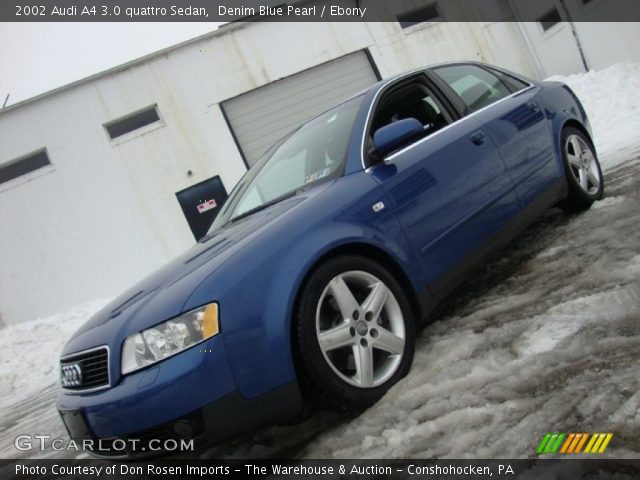 2002 Audi A4 3.0 quattro Sedan in Denim Blue Pearl