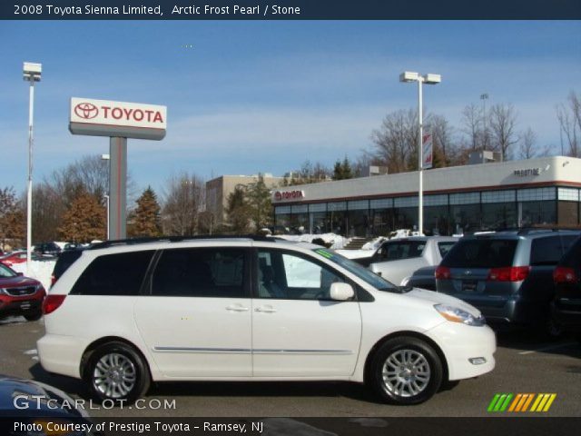 2008 Toyota Sienna Limited in Arctic Frost Pearl