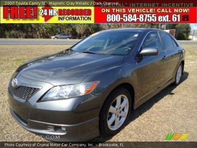 2007 Toyota Camry SE in Magnetic Gray Metallic
