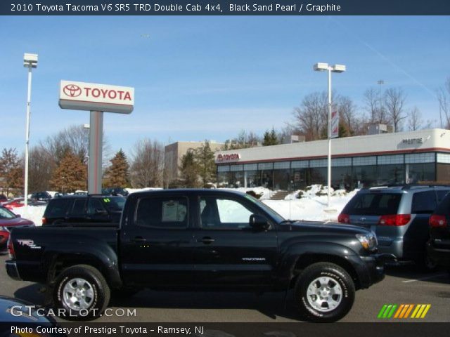 2010 Toyota Tacoma V6 SR5 TRD Double Cab 4x4 in Black Sand Pearl