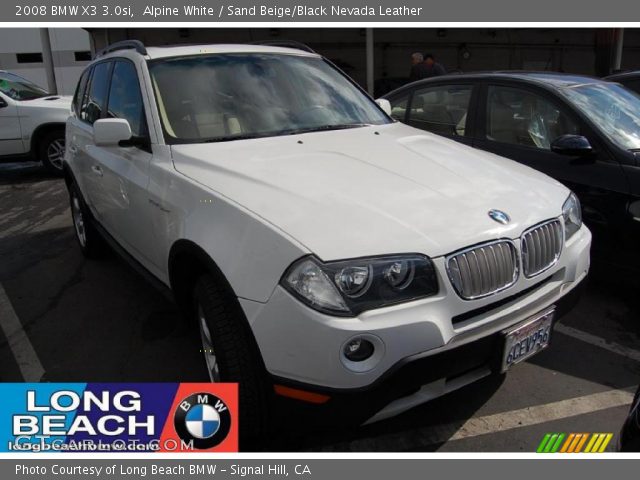 2008 BMW X3 3.0si in Alpine White