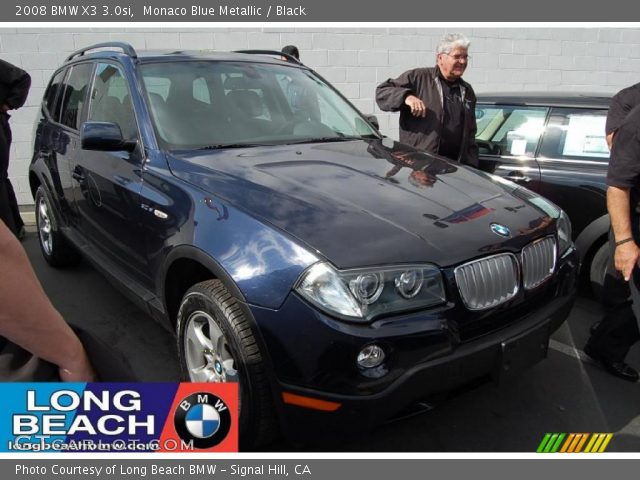 2008 BMW X3 3.0si in Monaco Blue Metallic