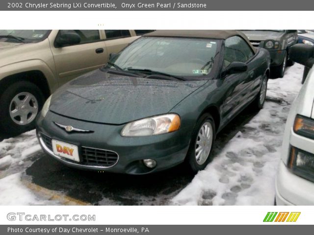 2002 Chrysler Sebring LXi Convertible in Onyx Green Pearl