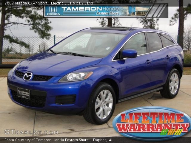 2007 Mazda CX-7 Sport in Electric Blue Mica