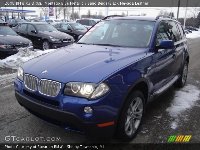 2008 BMW X3 3.0si in Montego Blue Metallic