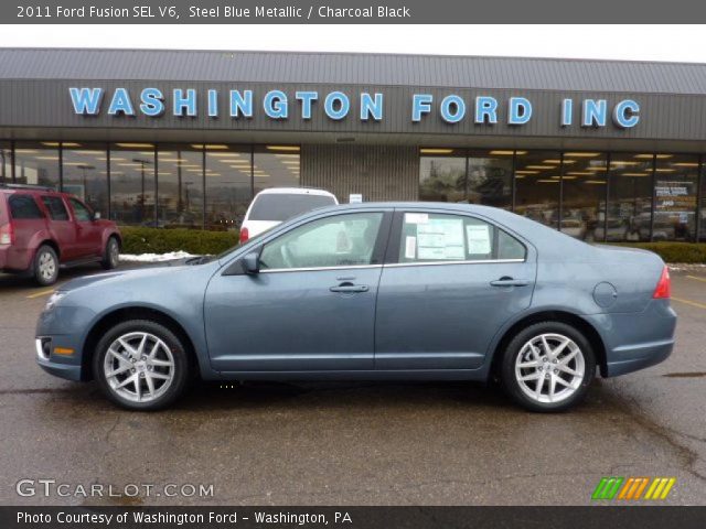 2011 Ford Fusion SEL V6 in Steel Blue Metallic