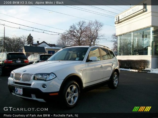 2008 BMW X3 3.0si in Alpine White