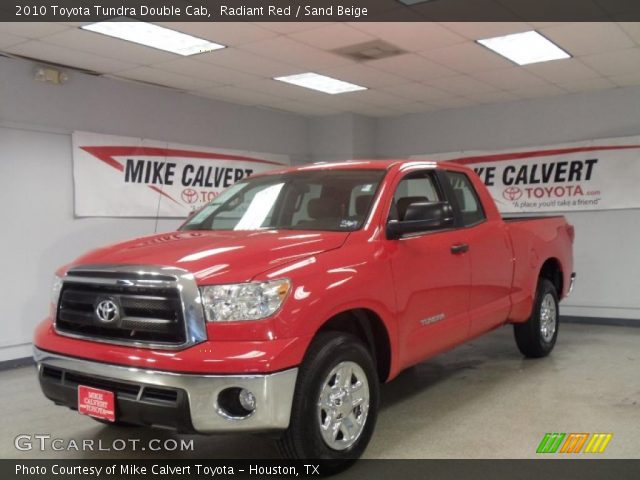 2010 Toyota Tundra Double Cab in Radiant Red
