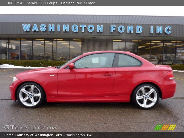 2008 BMW 1 Series 135i Coupe in Crimson Red