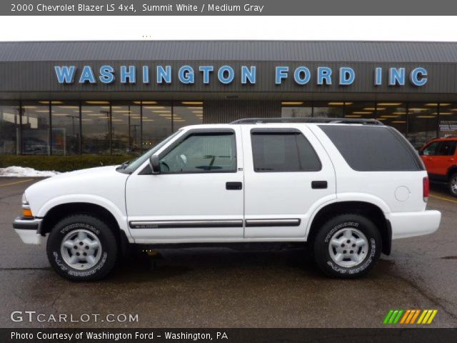 2000 Chevrolet Blazer LS 4x4 in Summit White