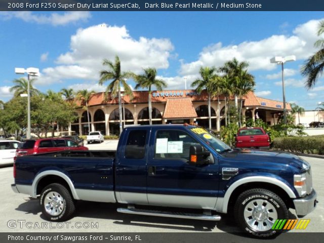 2008 Ford F250 Super Duty Lariat SuperCab in Dark Blue Pearl Metallic