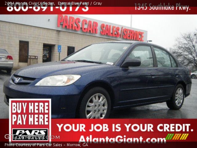 2004 Honda Civic LX Sedan in Eternal Blue Pearl