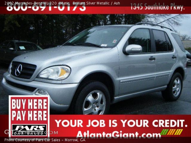 2002 Mercedes-Benz ML 320 4Matic in Brilliant Silver Metallic