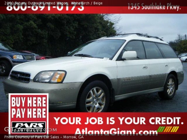 2000 Subaru Outback Limited Wagon in White Birch