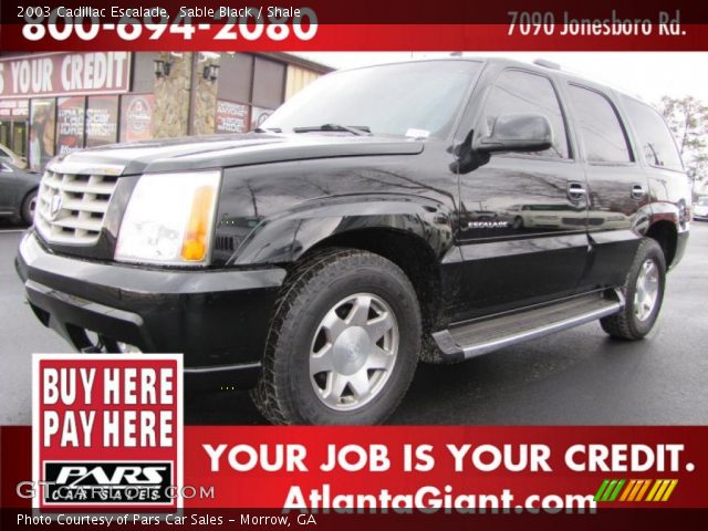 2003 Cadillac Escalade  in Sable Black