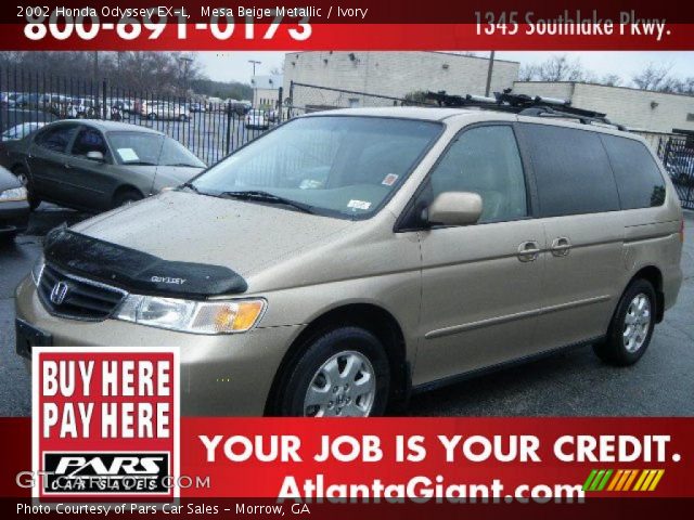 2002 Honda Odyssey EX-L in Mesa Beige Metallic