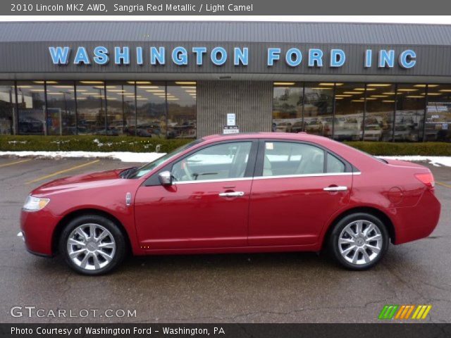 2010 Lincoln MKZ AWD in Sangria Red Metallic