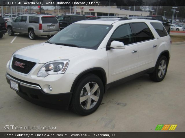 2011 GMC Acadia SLT in White Diamond Tintcoat