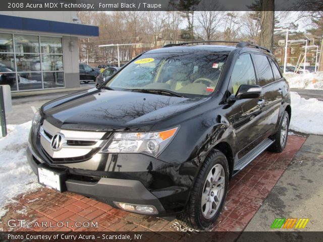 2008 Acura MDX Technology in Formal Black