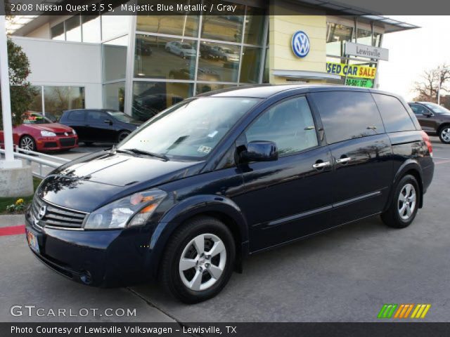 2008 Nissan Quest 3.5 S in Majestic Blue Metallic