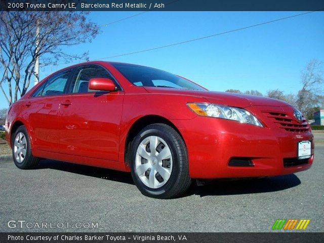 2008 Toyota Camry LE in Barcelona Red Metallic