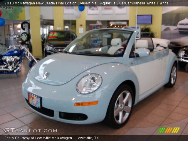 2010 Volkswagen New Beetle Final Edition Convertible in Aquarius Blue/Campanella White