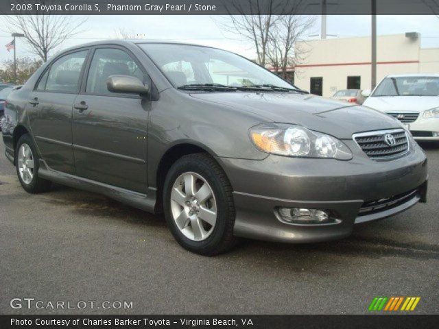 2008 Toyota Corolla S in Phantom Gray Pearl