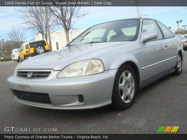 1999 Honda Civic EX Coupe in Vogue Silver Metallic