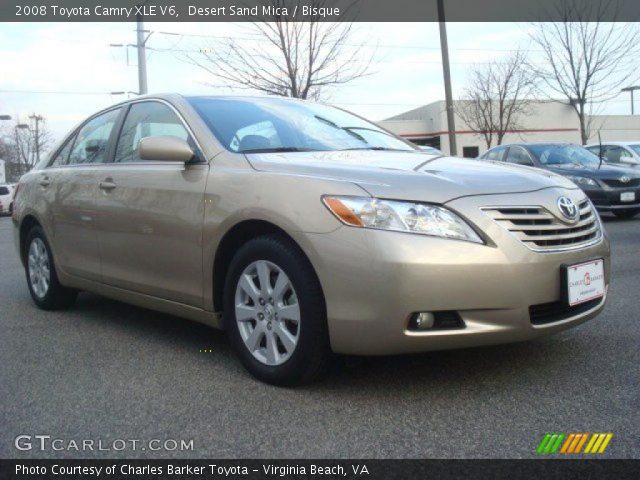 2008 Toyota Camry XLE V6 in Desert Sand Mica