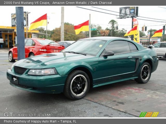2000 Ford Mustang V6 Coupe in Amazon Green Metallic
