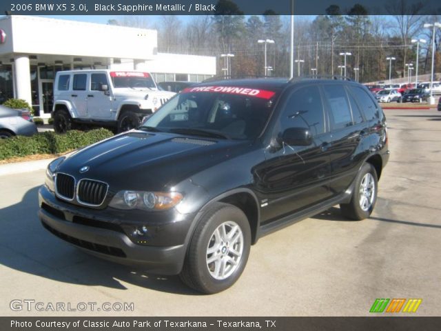 2006 BMW X5 3.0i in Black Sapphire Metallic