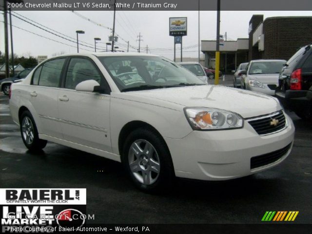 2006 Chevrolet Malibu LT V6 Sedan in White