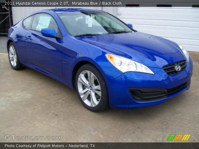 2011 Hyundai Genesis Coupe 2.0T in Mirabeau Blue