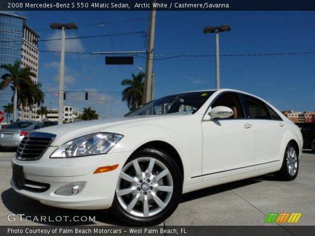 2008 Mercedes-Benz S 550 4Matic Sedan in Arctic White