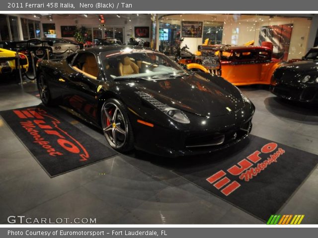 2011 Ferrari 458 Italia in Nero (Black)