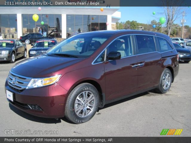 2011 Honda odyssey touring dark cherry pearl